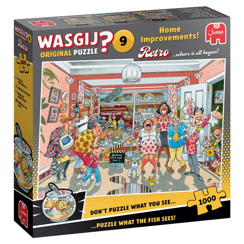 Wasgij Retro Original 9: Home Improvements – 1000 Piece Jigsaw Puzzle (Wasgij)