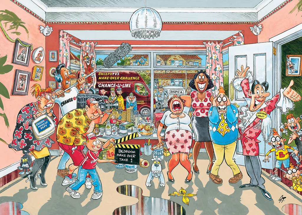 Wasgij Retro Original 9: Home Improvements – 1000 Piece Jigsaw Puzzle (Wasgij)