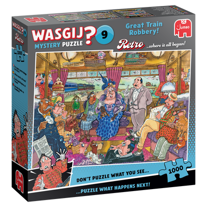 Wasgij Retro Mystery 9 - Great Train Robbery - 1000 Piece Jigsaw Puzzle