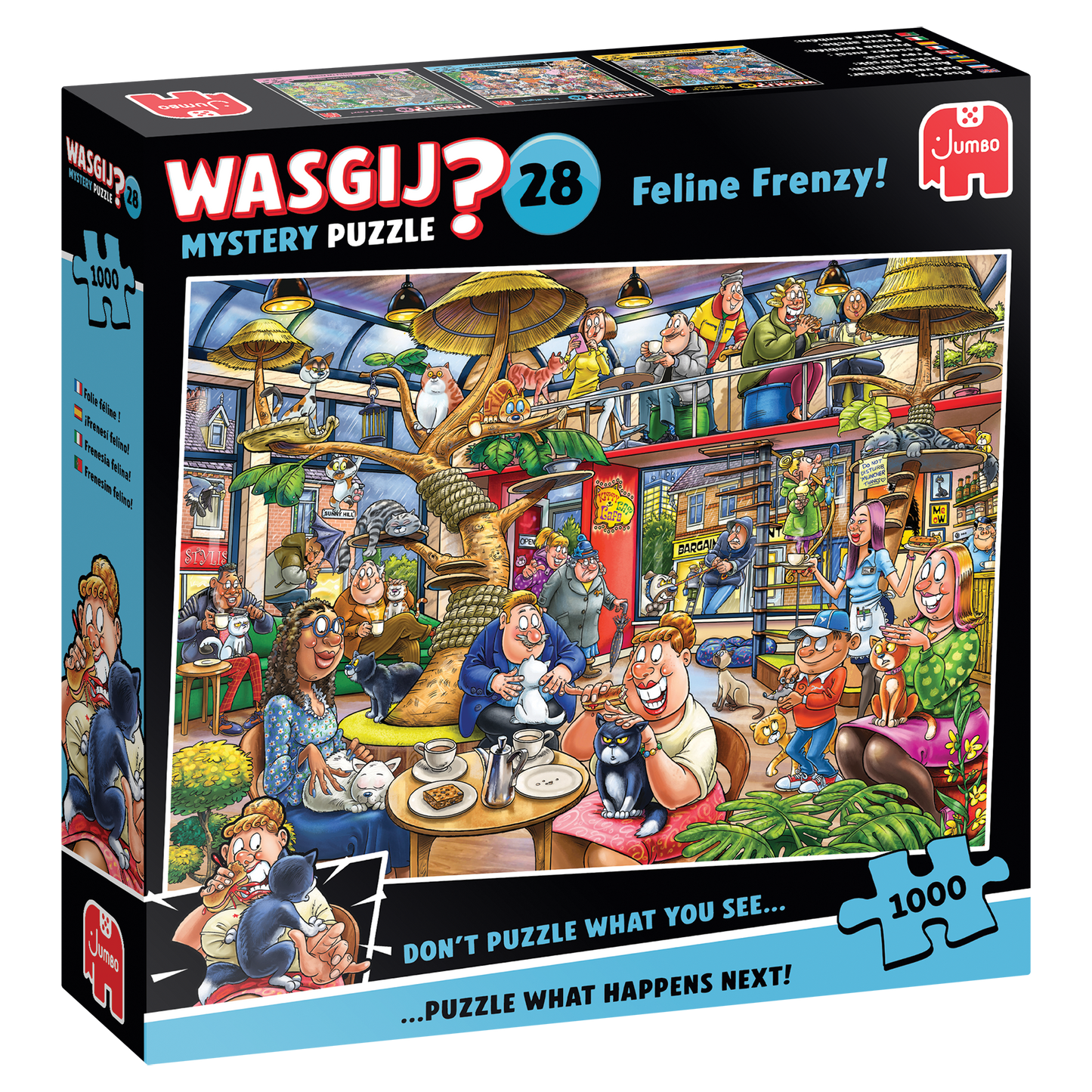 Wasgij Mystery 28 - Feline Frenzy - 1000 Piece Jigsaw Puzzle