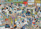 Puzzle Works by Jan van Haasteren - 1000 Piece Jigsaw Puzzle (Jumbo)