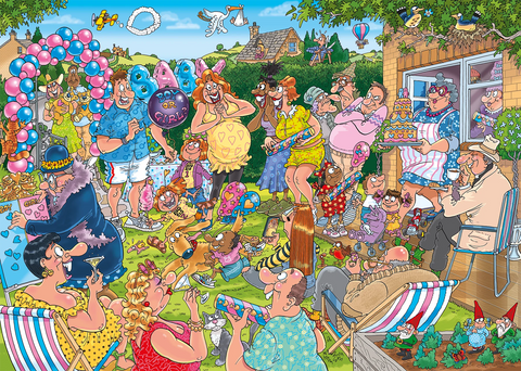 Artwork: Wasgij? Mystery 31 Gender Reveal! - 1000 Piece Jigsaw Puzzle (Wasgij)