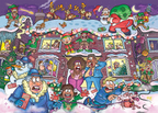 ** Pre-Order ** Christmas 22 Not So Slight Night! - 1000 Piece Jigsaw Puzzle (Wasgij) - Completed Puzzle