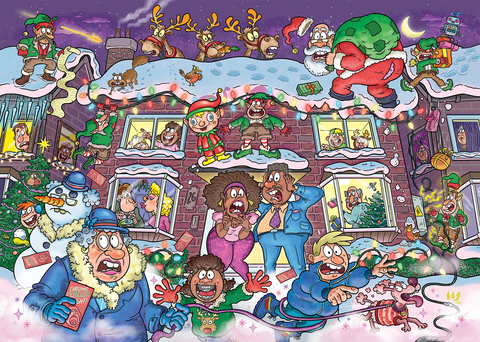 Artwork: Christmas 22 Not So Silent Night! - 1000 Piece Jigsaw Puzzle (Wasgij)