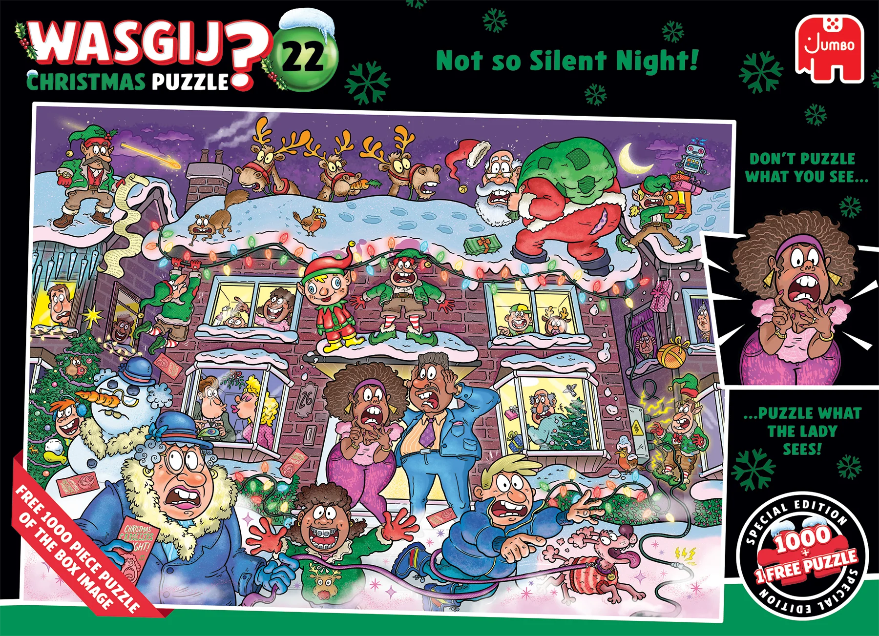 ** Pre-Order ** Christmas 22 Not So Slight Night! - 1000 Piece Jigsaw Puzzle (Wasgij)