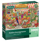 Pre-order: Festive Greengrocers - 1000 Piece Jigsaw Puzzle (Falcon de luxe) - Completed Puzzle
