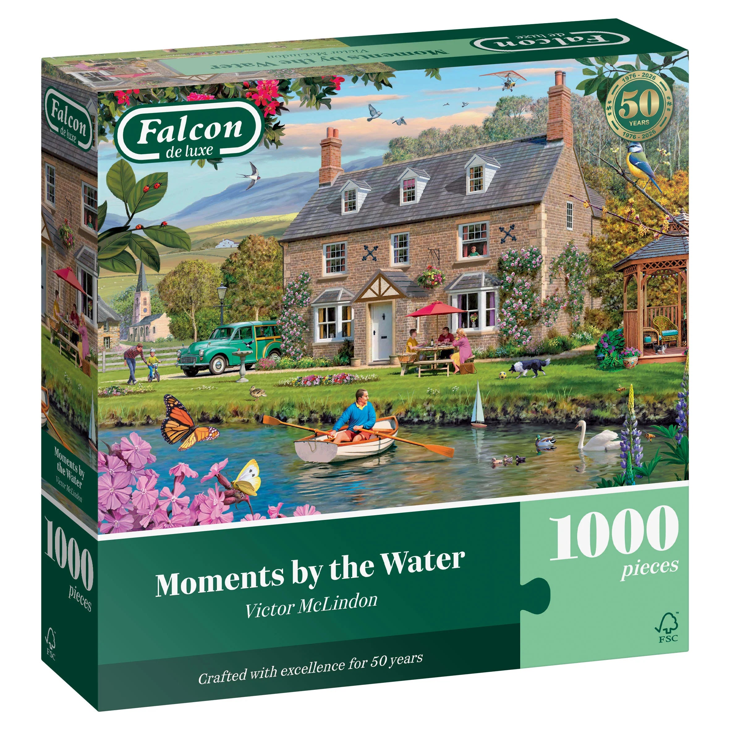 Pre-order: Moments by the Water - 1000 Piece Jigsaw Puzzle (Falcon de luxe) - Completed Puzzle