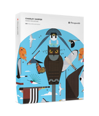 Hawk Mountain by Charley Harper – 500 Piece Circular Jigsaw Puzzle (Pomegranate)