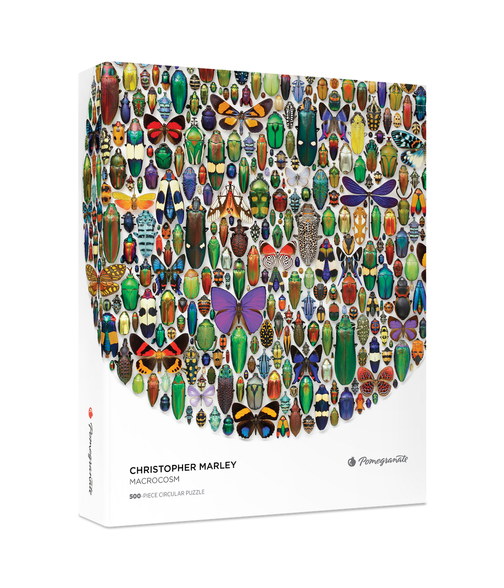Macrocosm by Christopher Marley – 500 Piece Circular Jigsaw Puzzle (Pomegranate)
