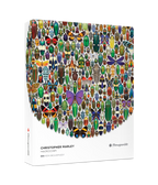 Macrocosm by Christopher Marley – 500 Piece Circular Jigsaw Puzzle (Pomegranate)