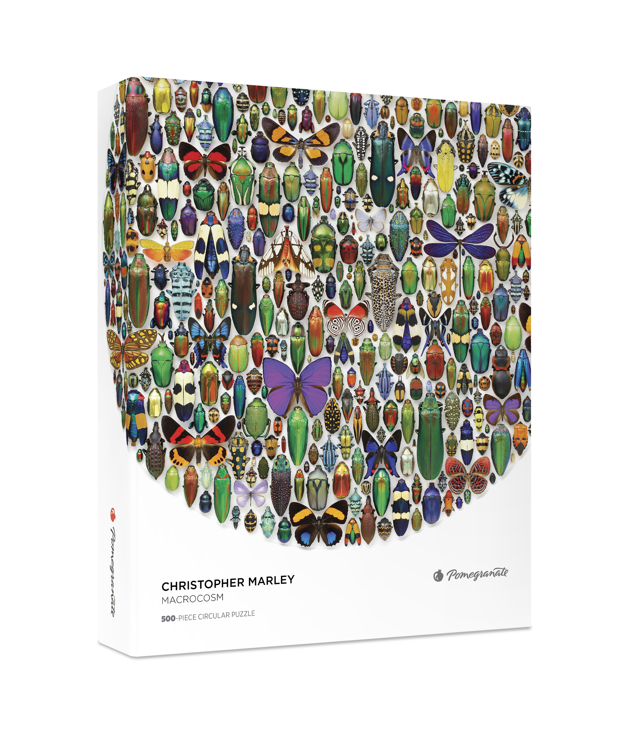Macrocosm by Christopher Marley – 500 Piece Circular Jigsaw Puzzle (Pomegranate)
