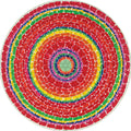 Springtime by Alma Thomas – 500 Piece Circular Jigsaw Puzzle (Pomegranate)