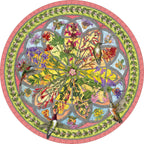 Floral Compass by Erin E. Hunter – 500 Piece Circular Jigsaw Puzzle (Pomegranate)