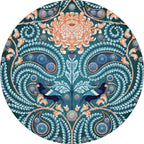 Huia and Chrysanthemum by Catherine Marion – 500 Piece Circular Jigsaw Puzzle (Pomegranate)