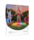 The Birth of Spirit Gardener by Adrian Cox – 500 Piece Circular Jigsaw Puzzle (Pomegranate)