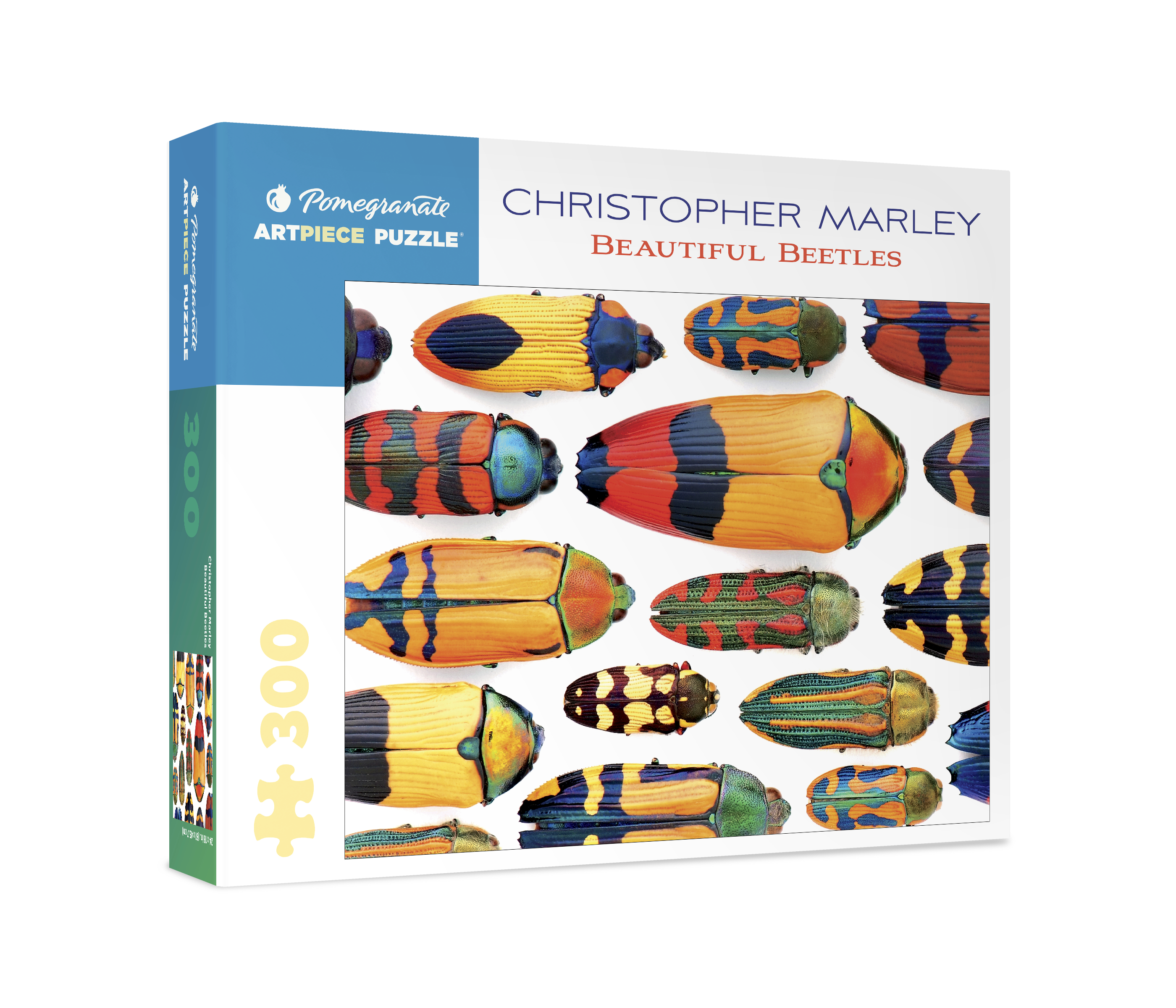 Beautiful Beetles by Christopher Marley – 300 Piece Jigsaw Puzzle (Pomegranate)