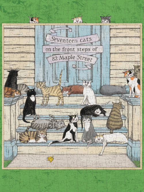 Seventeen Cats by Edward Gorey – 300 Piece Jigsaw Puzzle (Pomegranate)