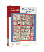 Box, turned right: Reconciliation Quilt - 300 Piece Jigsaw Puzzle (Pomegranate)