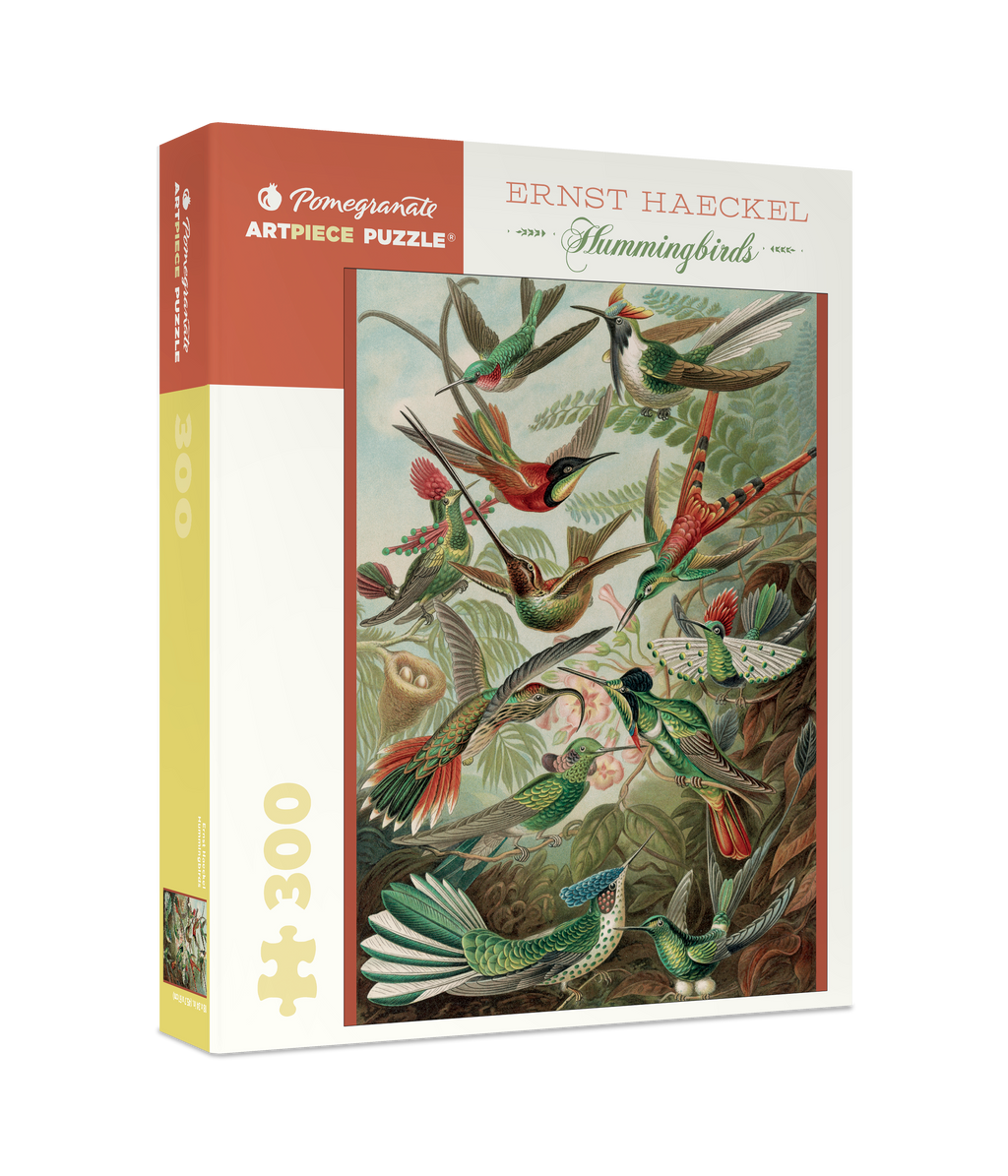 Hummingbirds by Ernst Haeckel – 300 Piece Jigsaw Puzzle (Pomegranate)