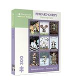 Box, turned right: Dancing Cats by Edward Gorey – 300 Piece Jigsaw Puzzle (Pomegranate)