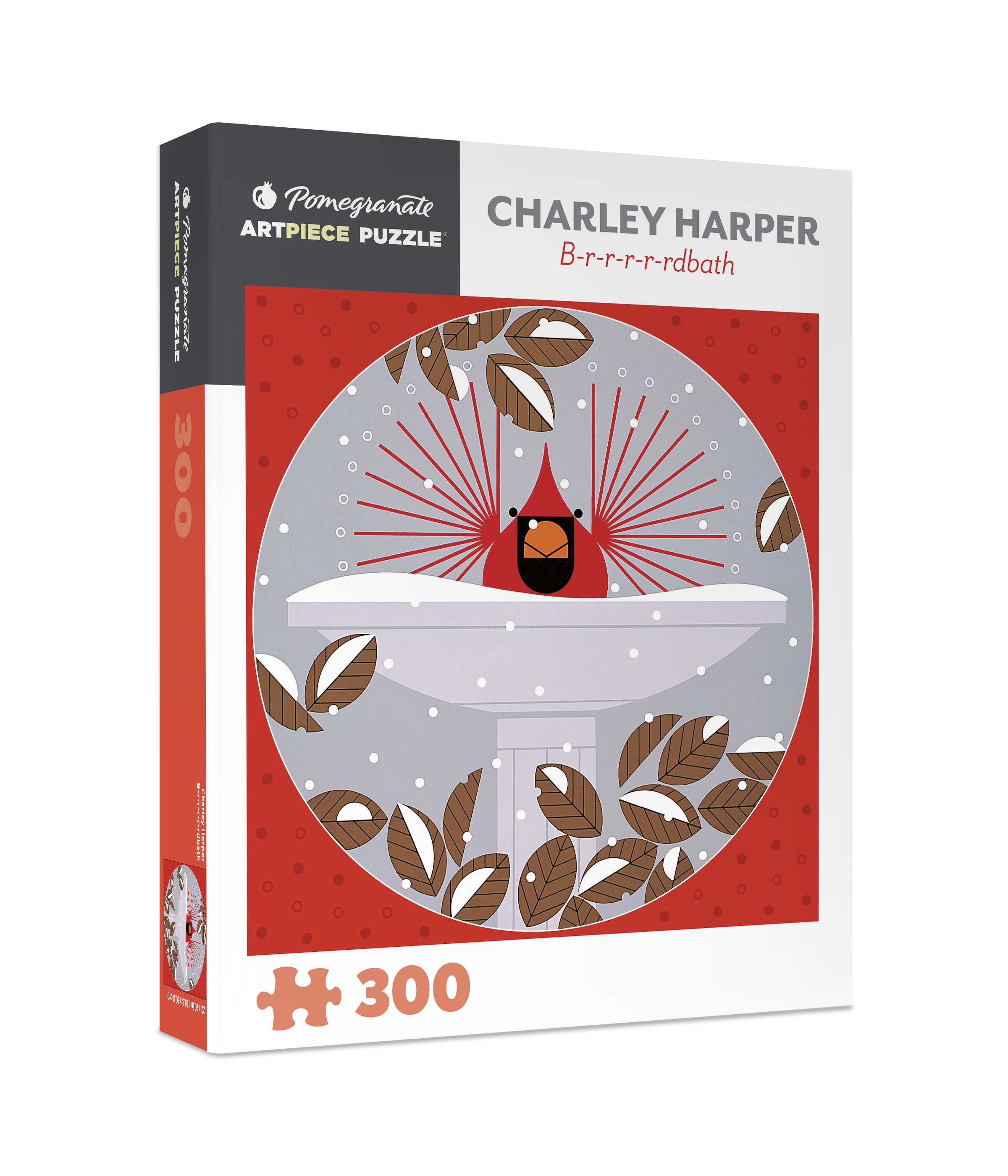 B-r-r-r-r-rdbath by Charley Harper – 300 Piece Jigsaw Puzzle (Pomegranate)