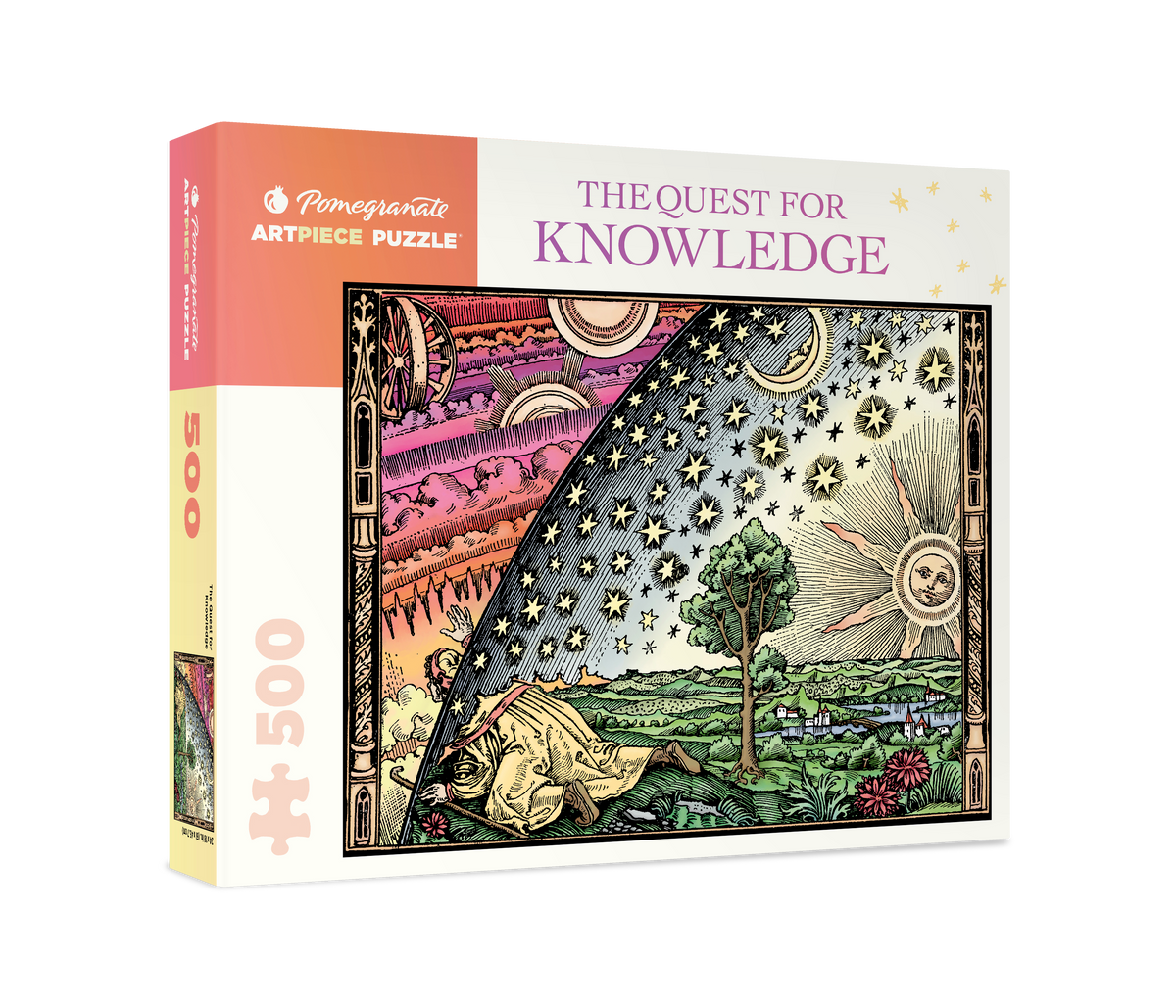 Box, turned right: The Quest for Knowledge – 500 Piece Jigsaw Puzzle (Pomegranate)