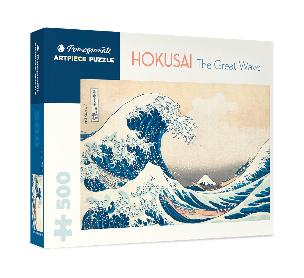 Box, turned right: The Great Wave by Hokusai – 500 Piece Jigsaw Puzzle (Pomegranate)