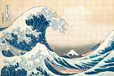 Made up: The Great Wave by Hokusai – 500 Piece Jigsaw Puzzle (Pomegranate)