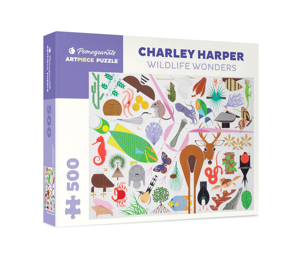 Wildlife Wonders by Charley Harper - 500 Piece Jigsaw Puzzle (Pomegranate Artpiece Puzzle)