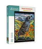 California Quail by Molly Hashimoto – 500 Piece Jigsaw Puzzle (Pomegranate)