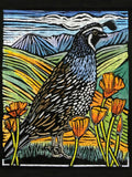 California Quail by Molly Hashimoto – 500 Piece Jigsaw Puzzle (Pomegranate)