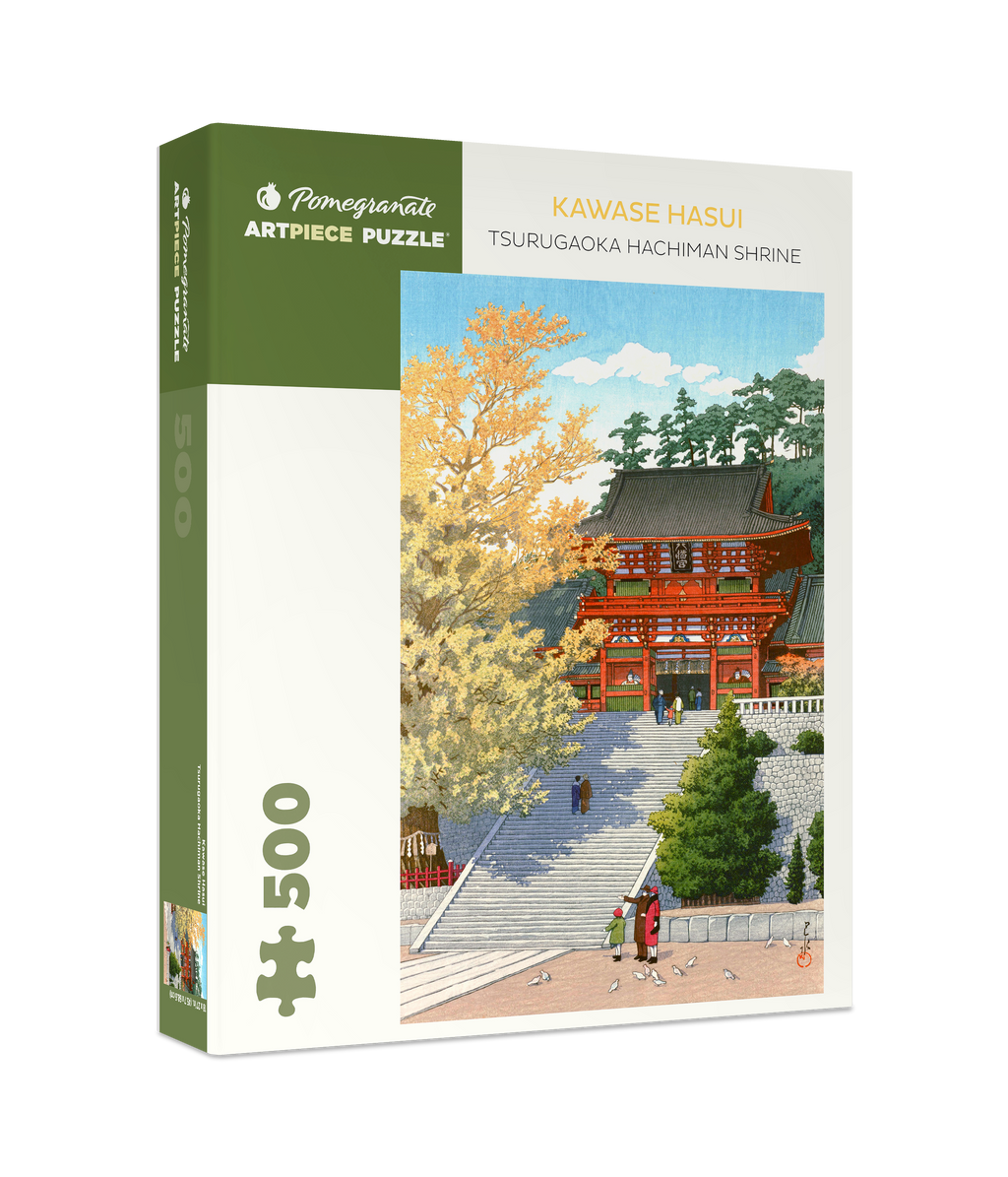 Tsurugaoka Hachiman Shrine by Kawase Hasui – 500 Piece Jigsaw Puzzle (Pomegranate)