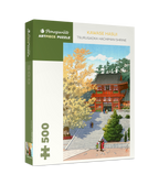 Tsurugaoka Hachiman Shrine by Kawase Hasui – 500 Piece Jigsaw Puzzle (Pomegranate)