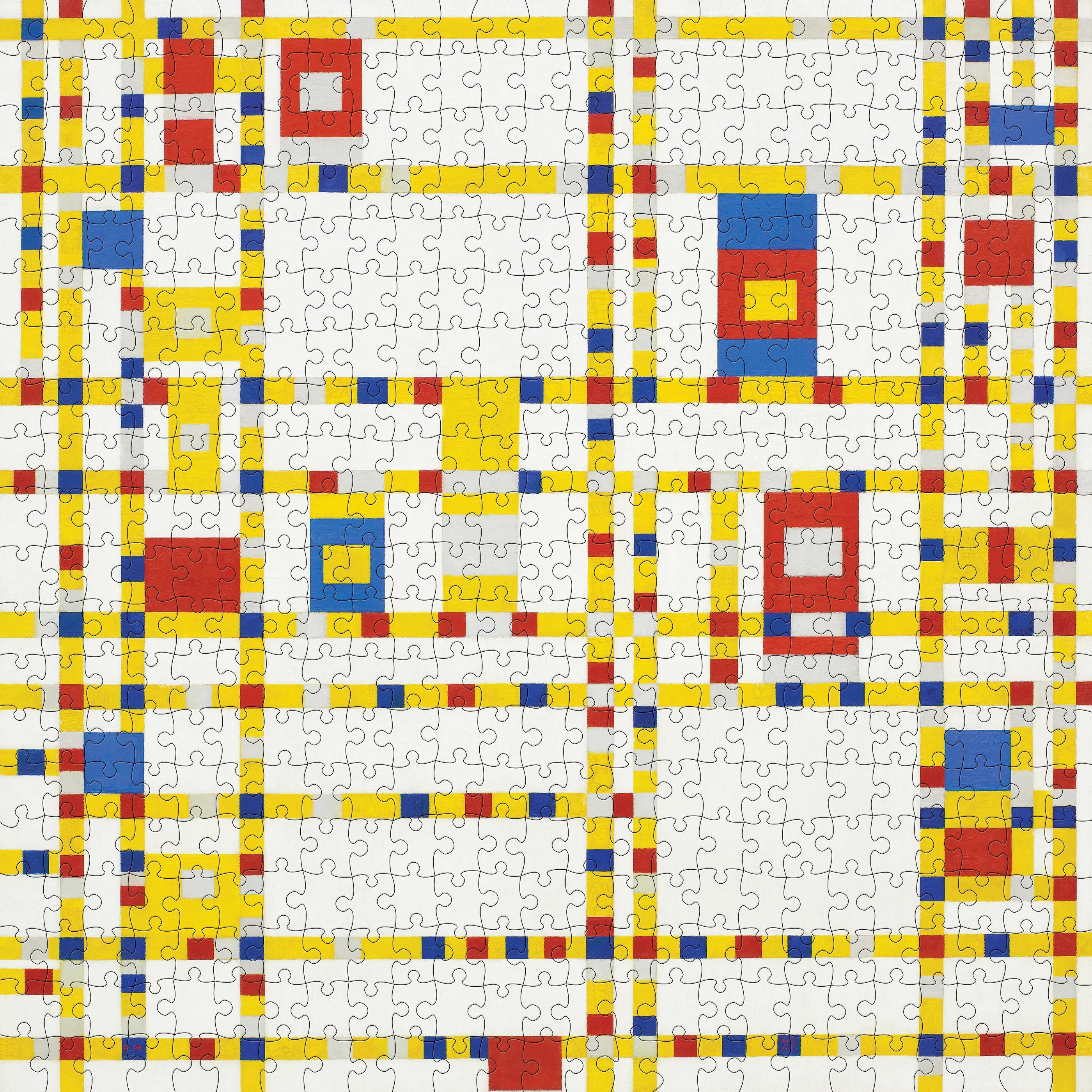 Broadway Boogie Woogie by Piet Mondrian – 500 Piece Jigsaw Puzzle (Pomegranate)