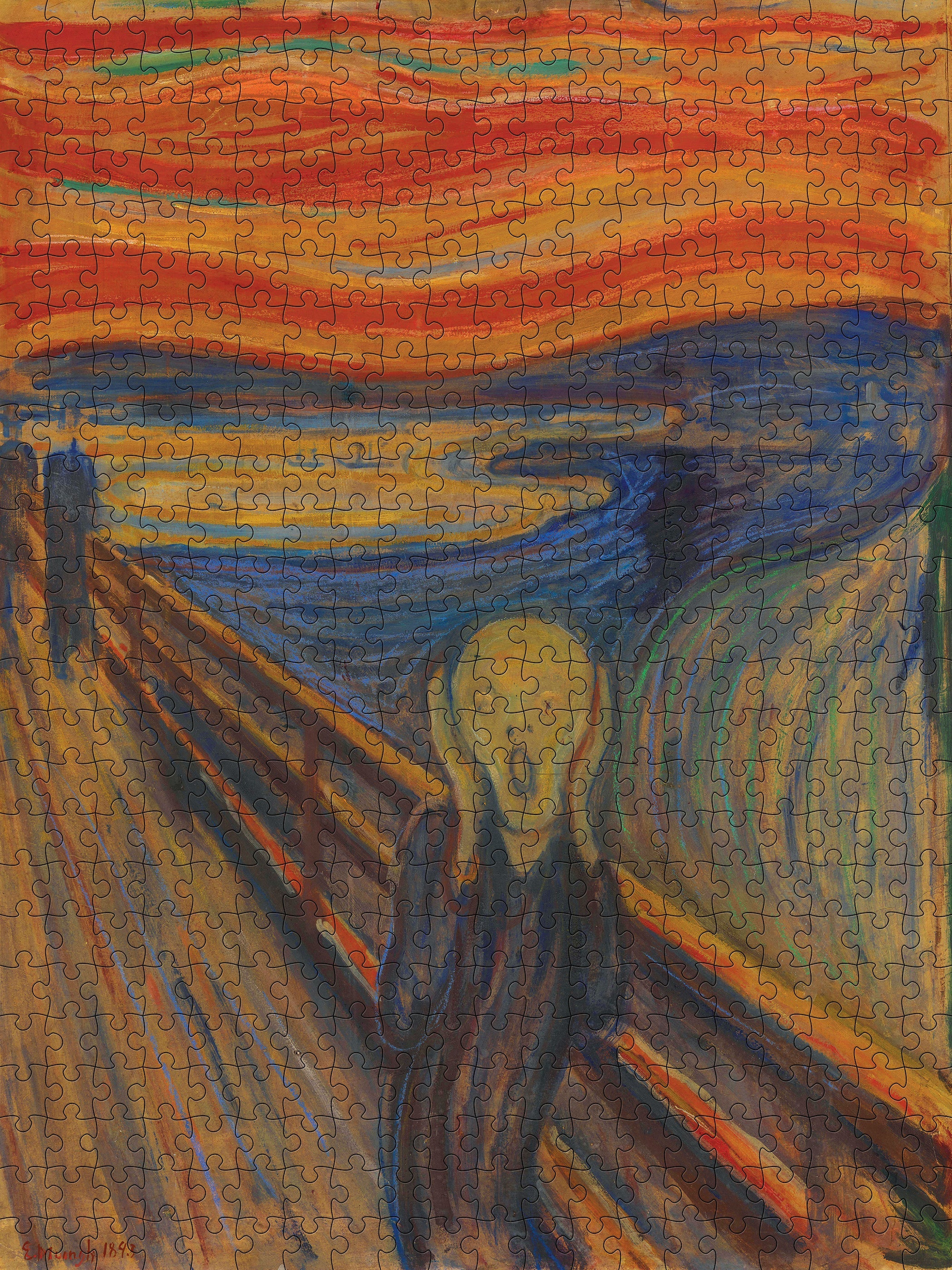 The Scream by Edvard Munch – 500 Piece Jigsaw Puzzle (Pomegranate)