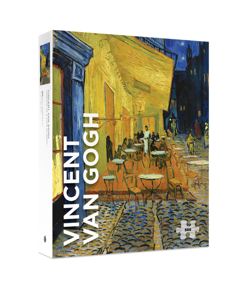 Terrace of a Café at Night by Vincent van Gogh – 500 Piece Jigsaw Puzzle (Pomegranate) - Completed Puzzle