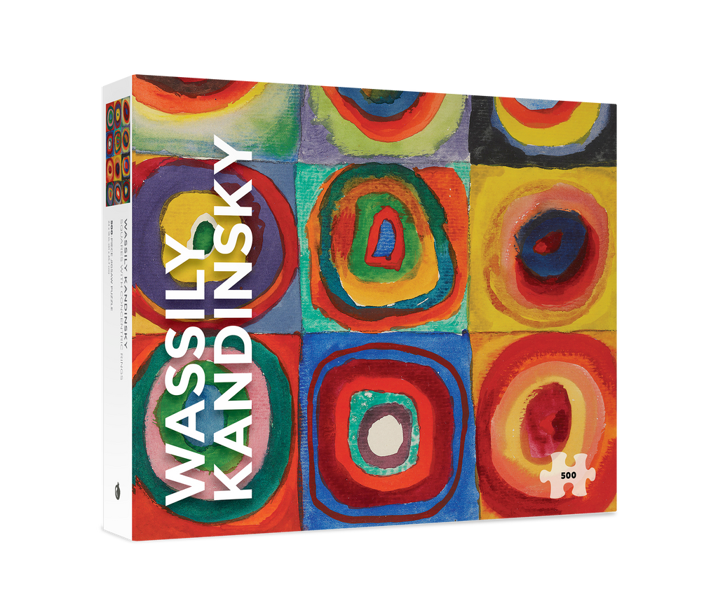 Squares with Concentric Rings by Wassily Kandinsky – 500 Piece Jigsaw Puzzle (Pomegranate)