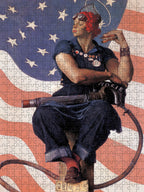 Rosie the Riveter by Norman Rockwell – 500 Piece Jigsaw Puzzle (Pomegranate)