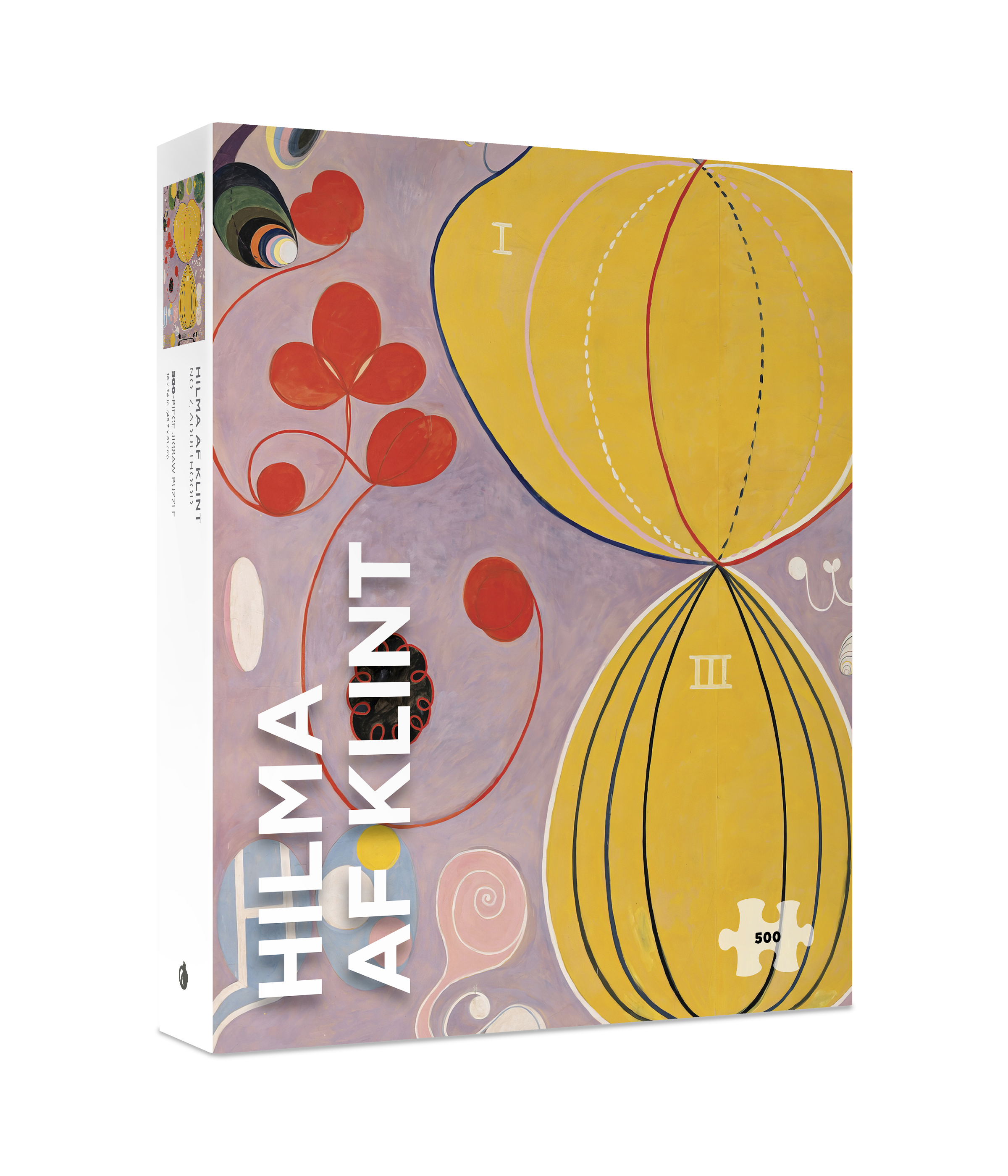 No. 7, Adulthood by Hilma af Klint – 500 Piece Jigsaw Puzzle (Pomegranate)