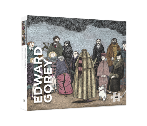 The Awdrey-Gore Legacy by Edward Gorey – 500 Piece Jigsaw Puzzle (Pomegranate) - Completed Puzzle
