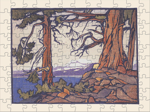 William S. Rice – 120 Piece Double-Sided Jigsaw Puzzle (Pomegranate)