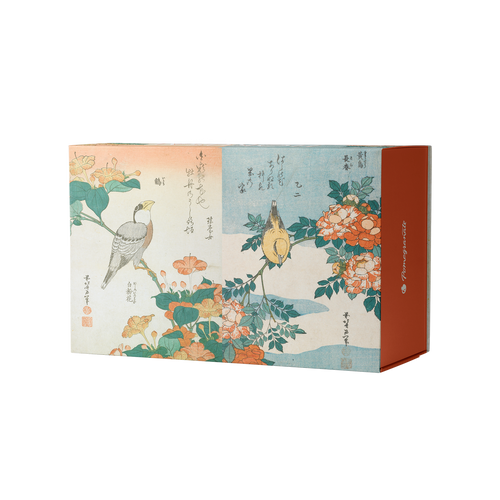 Hokusai – 120 Piece Double-Sided Jigsaw Puzzle (Pomegranate) - Completed Puzzle