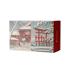 Snowfall by Kawase Hasui – 120 Piece Double-Sided Jigsaw Puzzle (Pomegranate)