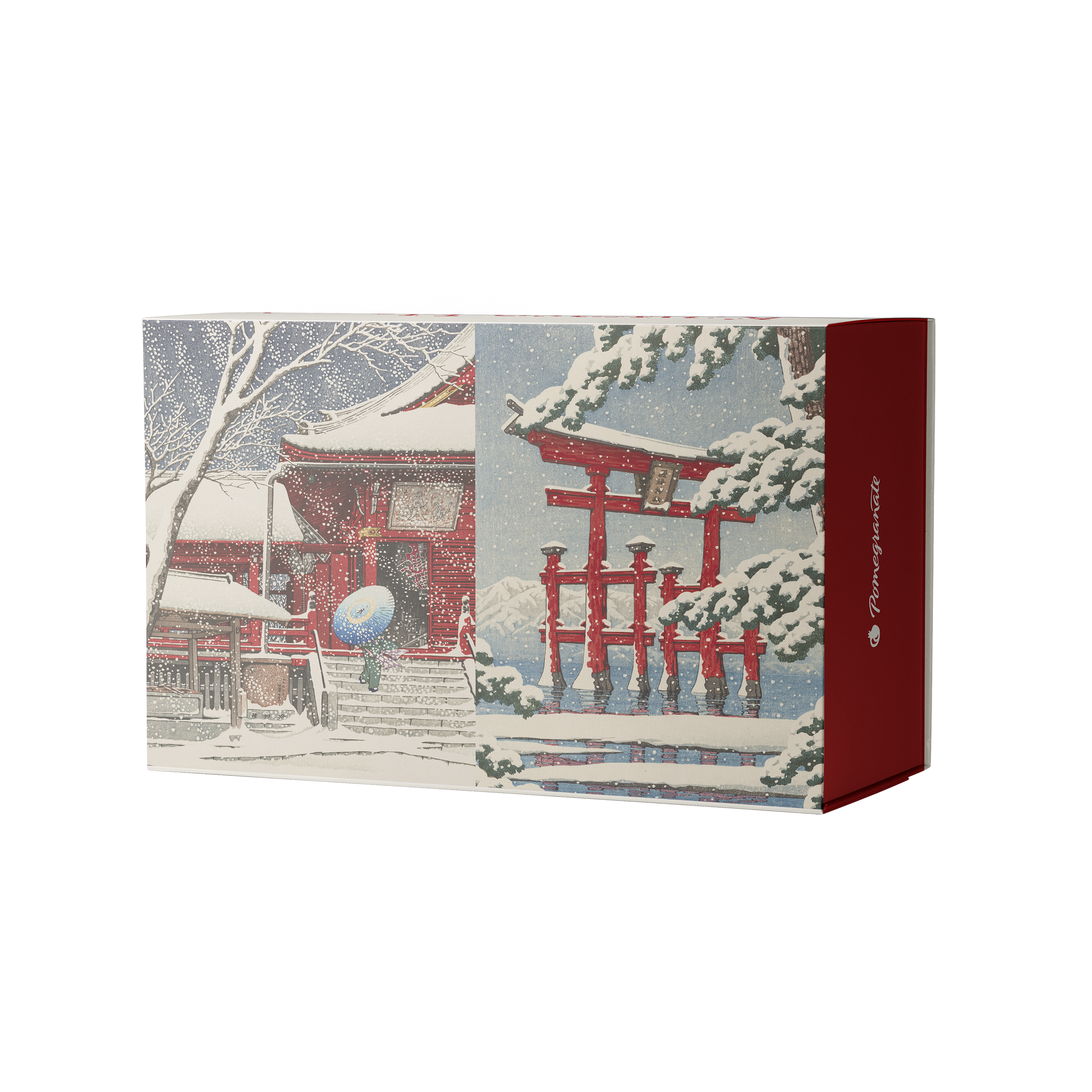 Snowfall by Kawase Hasui – 120 Piece Double-Sided Jigsaw Puzzle (Pomegranate)