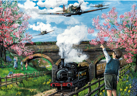 Artwork: Spitfire Surprise by Matthew Emeny - 250 XL Piece Jigsaw Puzzle (Gibsons)