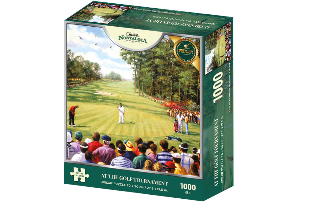 At The Golf Tournament by Kevin Walsh – 1000 Piece Jigsaw Puzzle (Kidicraft)
