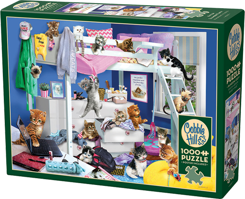 Kitten Slumber Party – 1000 Piece Jigsaw Puzzle (Cobble Hill)