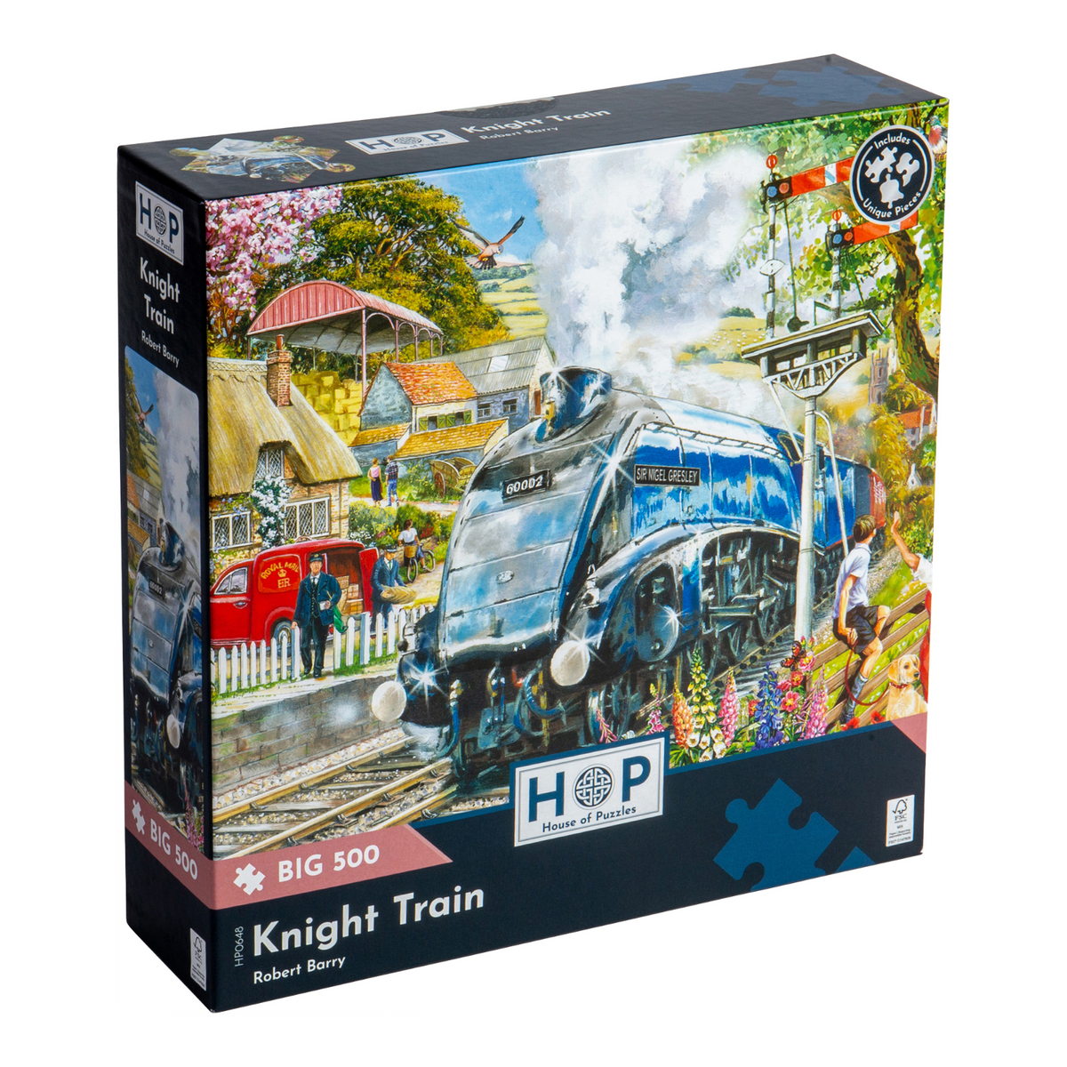 Box, turned right: Knight Train – 500 Piece Jigsaw Puzzle (House of Puzzles)