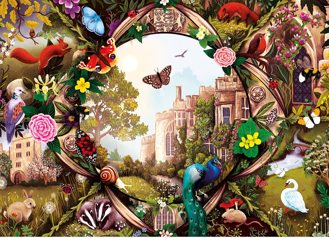 Artwork: Haddon Hall by Gibsons – 1000 Piece Jigsaw Puzzle (Gibsons)