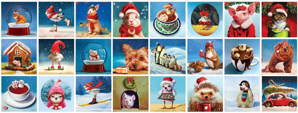 Artwork: Advent Calendar: Christmas Animals – Jigsaw Puzzle (Eurographics)